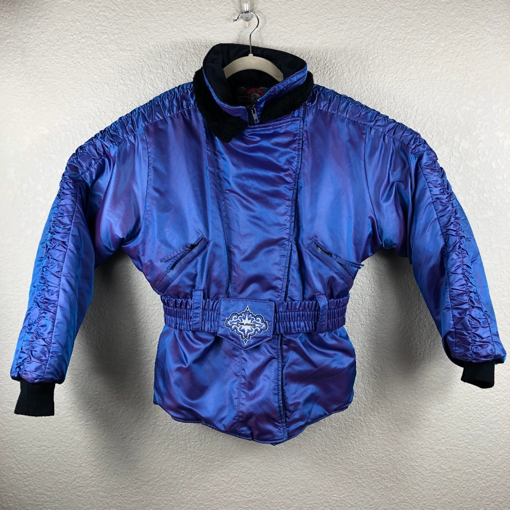 Polaris Blue Purple Ski snowmobile Jacket